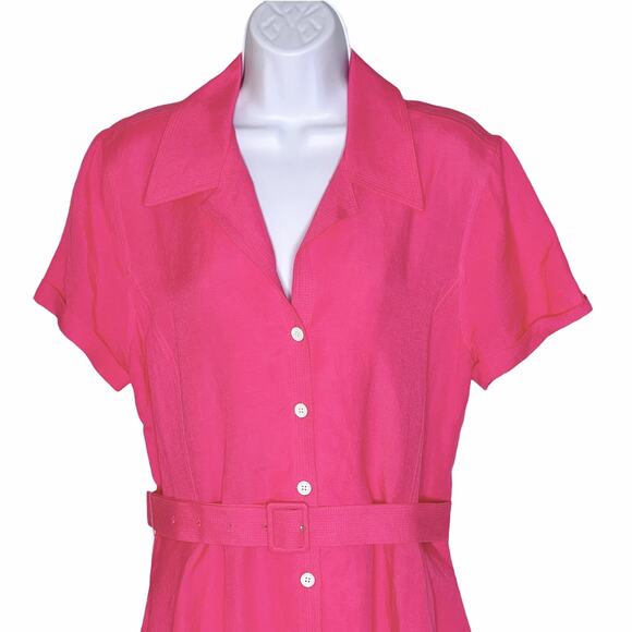 SOLID & STRIPED Linen Tourist Dress Pink L 10 NEW - Picture 5 of 14